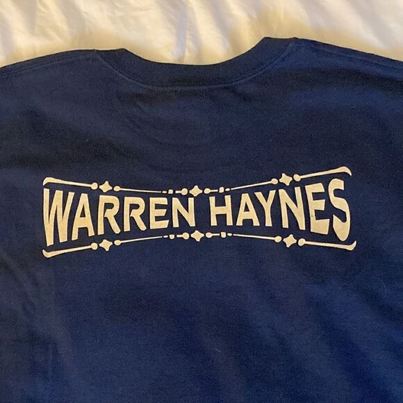 Gildan Warren Hayes Concert T-shirt in Navy Cotton with Short Sleeves. Size XL. - Picture 4 of 6